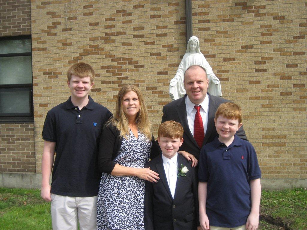 Treanor with family 2014