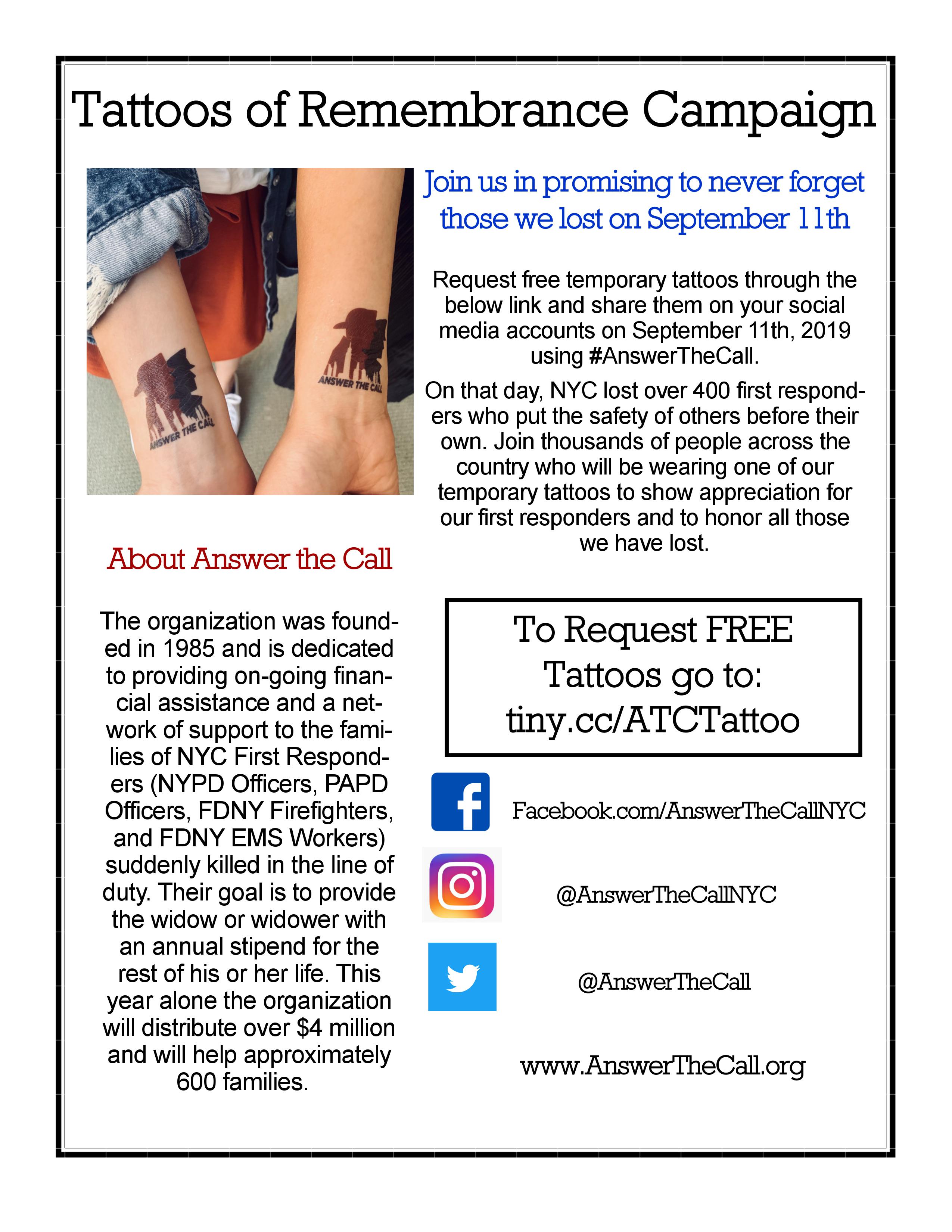 Call 911 Emergency Temporary Tattoo, Stock | Foremost Promotions